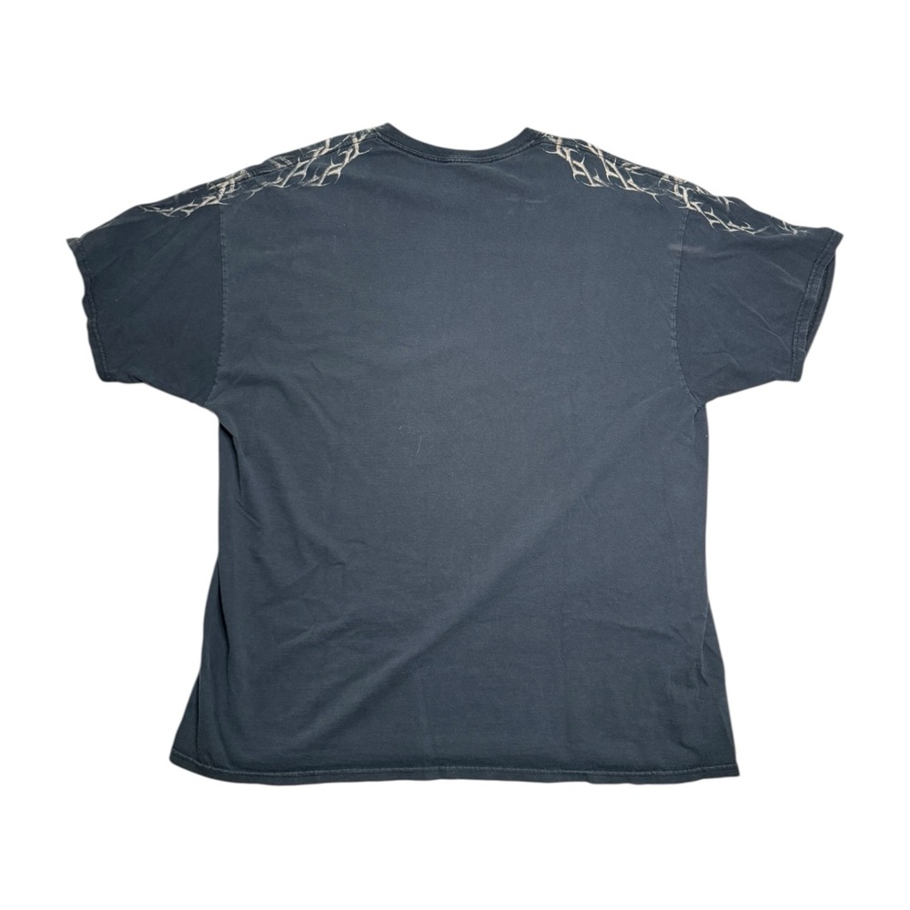 Men's Black Praying Skull Biker Shirt Size 2XL - Picture 2 of 4
